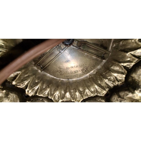 Vintage 1972 Ef & Ef Industries Double Globe Crystal Lamp - 537X - 24" Tall - Picture 7 of 7